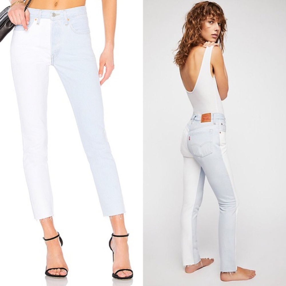 Levi’s 501 Skinny Color Block Jeans